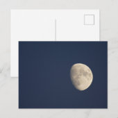 Maan in de vroege avond briefkaart (Voorkant / Achterkant)