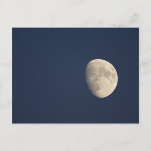 Maan in de vroege avond briefkaart