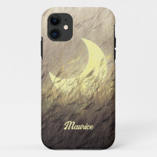 Maan in Gras iPhone Custom Hoesje Case