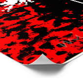 Maan in Rode Hemel Poster (Hoek)