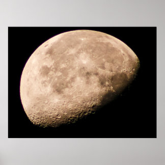 Maan in transitie – derde kwartfase poster