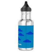 Maan in vroege schemering: waterfles (Rechts)