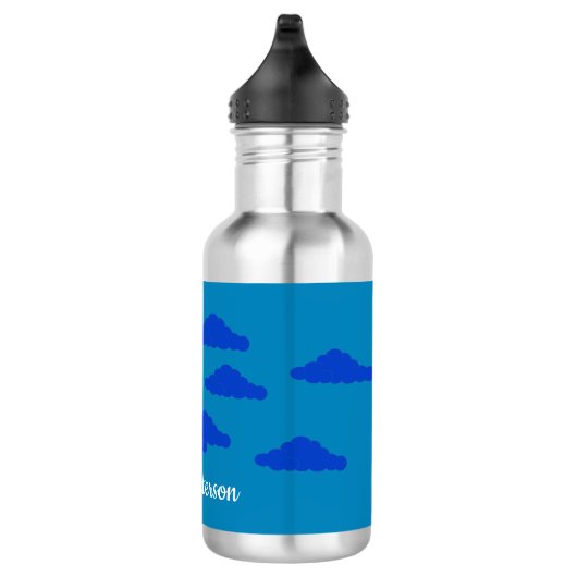 Maan in vroege schemering: waterfles (Rechts)