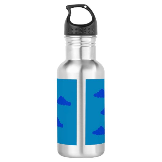 Maan in vroege schemering: waterfles  (Achterkant)