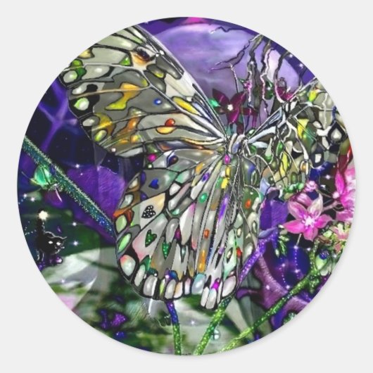 Maan Invloed Ronde Sticker (Voorkant)