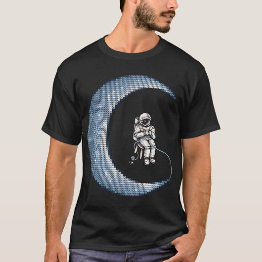 Maan is gebreid t-shirt (Voorkant)