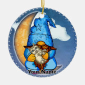 Maan kabouter keramisch ornament (Voorkant)
