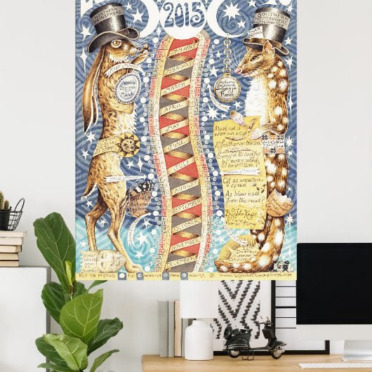 Maan Kalender 2015 Poster (Thuiskantoor)