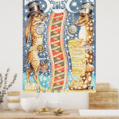 Maan kalender 2015 poster (Keuken)