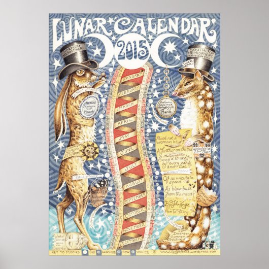 Maan kalender 2015 poster (Voorkant)