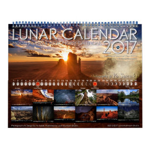 Maan Kalender 2017 de Kalender van de Astronomie