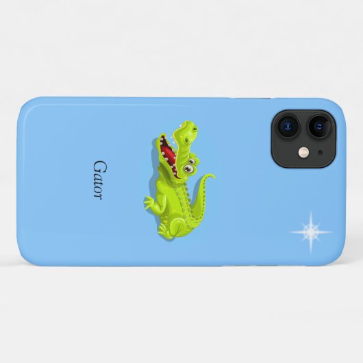 maan, kalligrafie en ster op lichtblauw Case-Mate iPhone case (Achterkant (horizontaal))