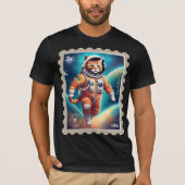 Maan kat astronaut T T-shirt (Voorkant)
