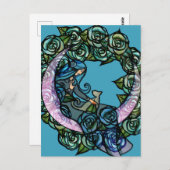 Maan Kat Godin Maan Kind Katten Briefkaart (Voorkant / Achterkant)