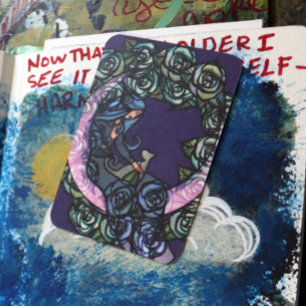 Maan Kat Godin Maan Kind Katten Notitiekaartje