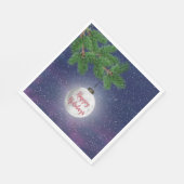 Maan Kerstmis ornament op den Servet (Hoek)