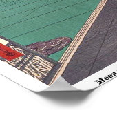 Maan kijkpunt van Andō, Hiroshige Ukiyo-e. Poster (Hoek)