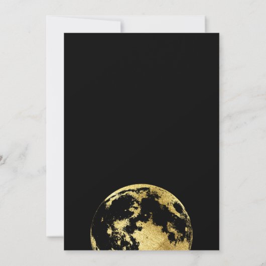 Maan kind esthetische bruiloft save the date (Achterkant)