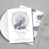 Maan Kind Wolven Verjaardagsfeest Kaart