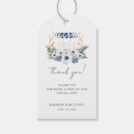 Maan Kristallen Bloemen Boho Metafysische Bruiloft Cadeaulabel