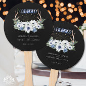 Maan Kristallen Bloemen Boho Metafysische Bruiloft Handwaaier