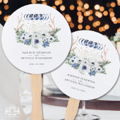 Maan Kristallen Bloemen Boho Metafysische Bruiloft Handwaaier