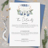 Maan Kristallen Bloemen Boho Metafysische Bruiloft Informatiekaartje