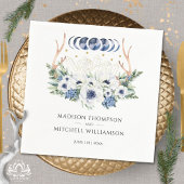 Maan Kristallen Bloemen Boho Metafysische Bruiloft Servet