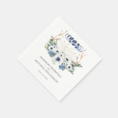 Maan Kristallen Bloemen Boho Metafysische Bruiloft Servet (Hoek)