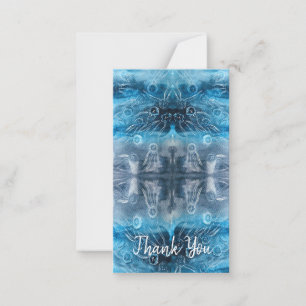 Maan kwal batikprint notitiekaartje