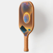 Maan landschapskunst pickleball paddle (Links)
