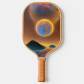 Maan landschapskunst pickleball paddle (Achterkant)