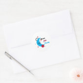 Maan licht partij ronde sticker (Envelop)