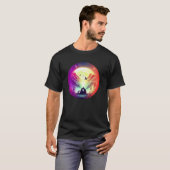 maan liefdes paar t-shirt (Voorkant volledig)