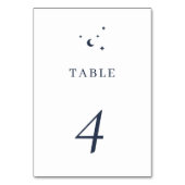 Maan Maan Ster Hemelse Bruiloft Kaart (Achterkant)