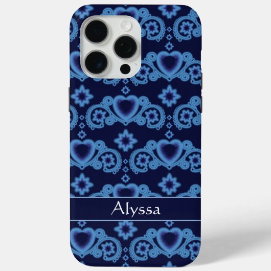 Maan Magische Sterren Harten Celestial Midnight Bl Case-Mate iPhone Case (Achterkant)