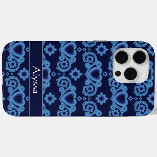 Maan Magische Sterren Harten Celestial Midnight Bl Case-Mate iPhone Case (Achterkant (horizontaal))