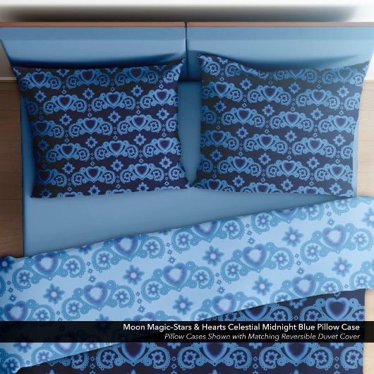 Maan Magische Sterren Harten Celestial Midnight Bl Kussensloop
