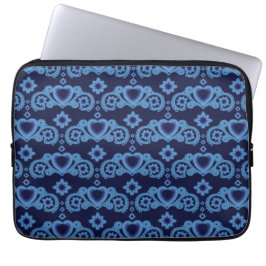 Maan Magische Sterren Harten Celestial Midnight Bl Laptop Sleeve
