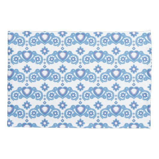 Maan Magische Sterren Harten Celestial Wit Kussensloop (Achterkant)