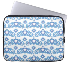 Maan Magische Sterren Harten Celestial Wit Laptop Sleeve