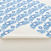 Maan Magische Sterren Harten Celestial Wit Sherpa Deken (3/4)