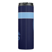 Maan Magische Sterren Harten Hemelse Naam Donkerbl Thermosbeker (Achterkant)