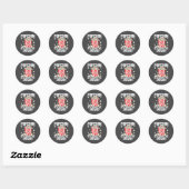 Maan Maisliefhebber Maiskostuum Vibe Ronde Sticker (Vel)