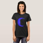  maan met gezicht t-shirt (Voorkant volledig)