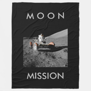 maan missie astronaut buggy ruimte fleece deken