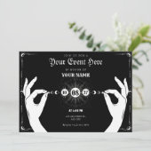 Maan mystieke magische hand kaart (Staand voorkant)