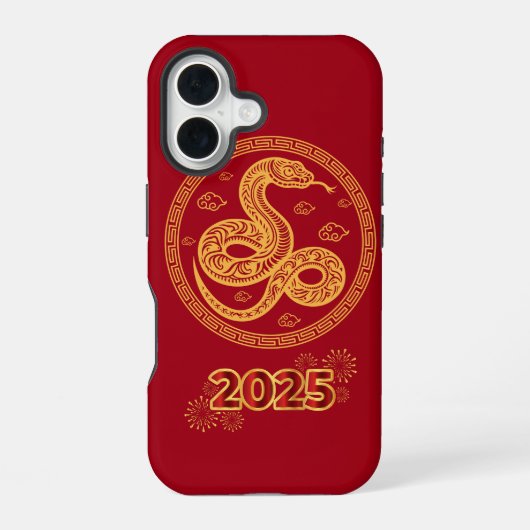 Maan Nieuwjaar 2025 M iPhone 16 Hoesje (Achterkant)