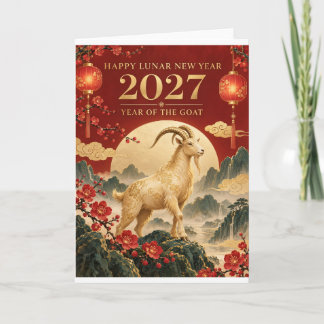 Maan Nieuwjaar 2027, Jaar van de Geit Kaart