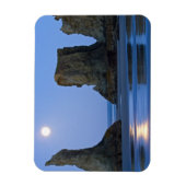 Maan onder, Bandon Beach, Oregon. Magneet (Verticaal)